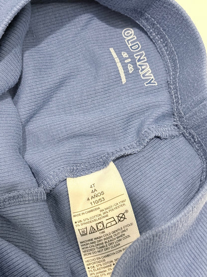 Old Navy Blue Ribbed Shorts Set 4T