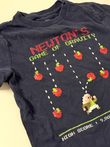 T-shirt à motif Gravity de Gap Kids, bleu marine, taille S (6-7 ans)