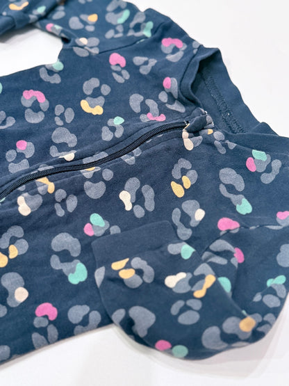 George Leopard Print Footed Sleeper 6-12M