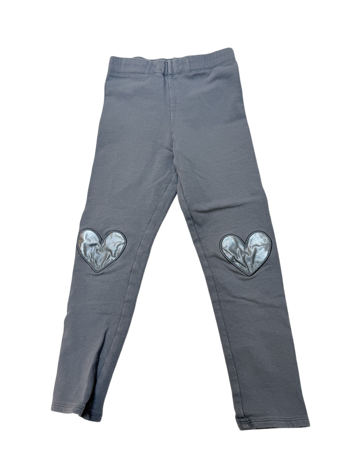 H&M Heart Patch Leggings Size 5-6Y
