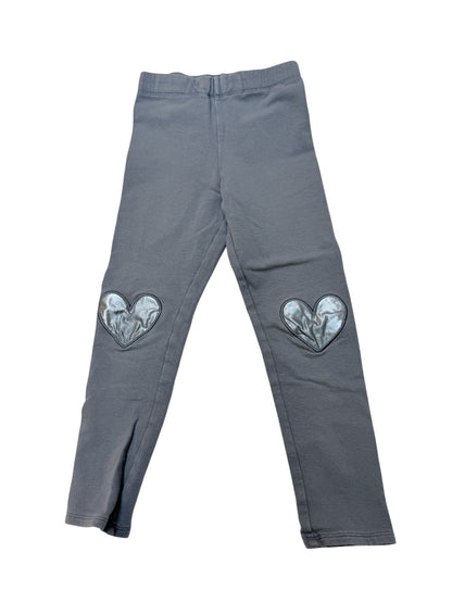 H&M Heart Patch Leggings Size 5-6Y