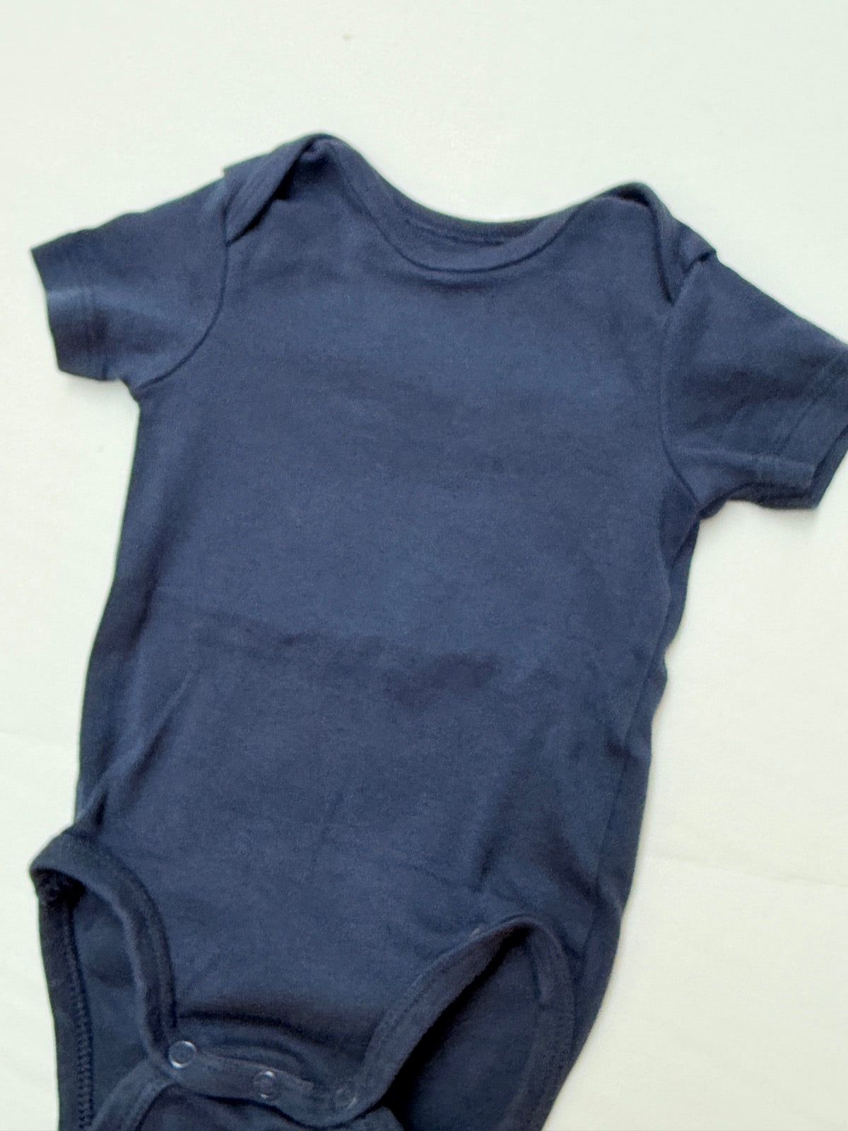 H&M Navy Cotton Bodysuit 4-6M