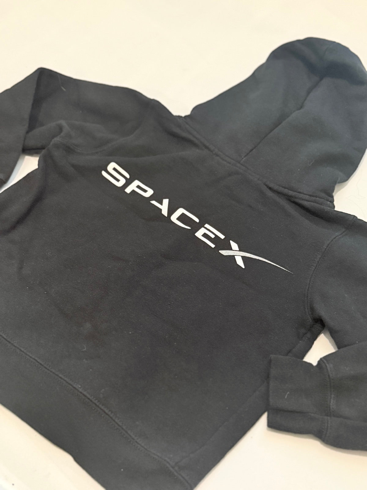 SpaceX Kids Pullover Hoodie Black Size M