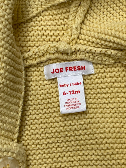 Joe Fresh Yellow Chick Hooded Cardigan 6-12M