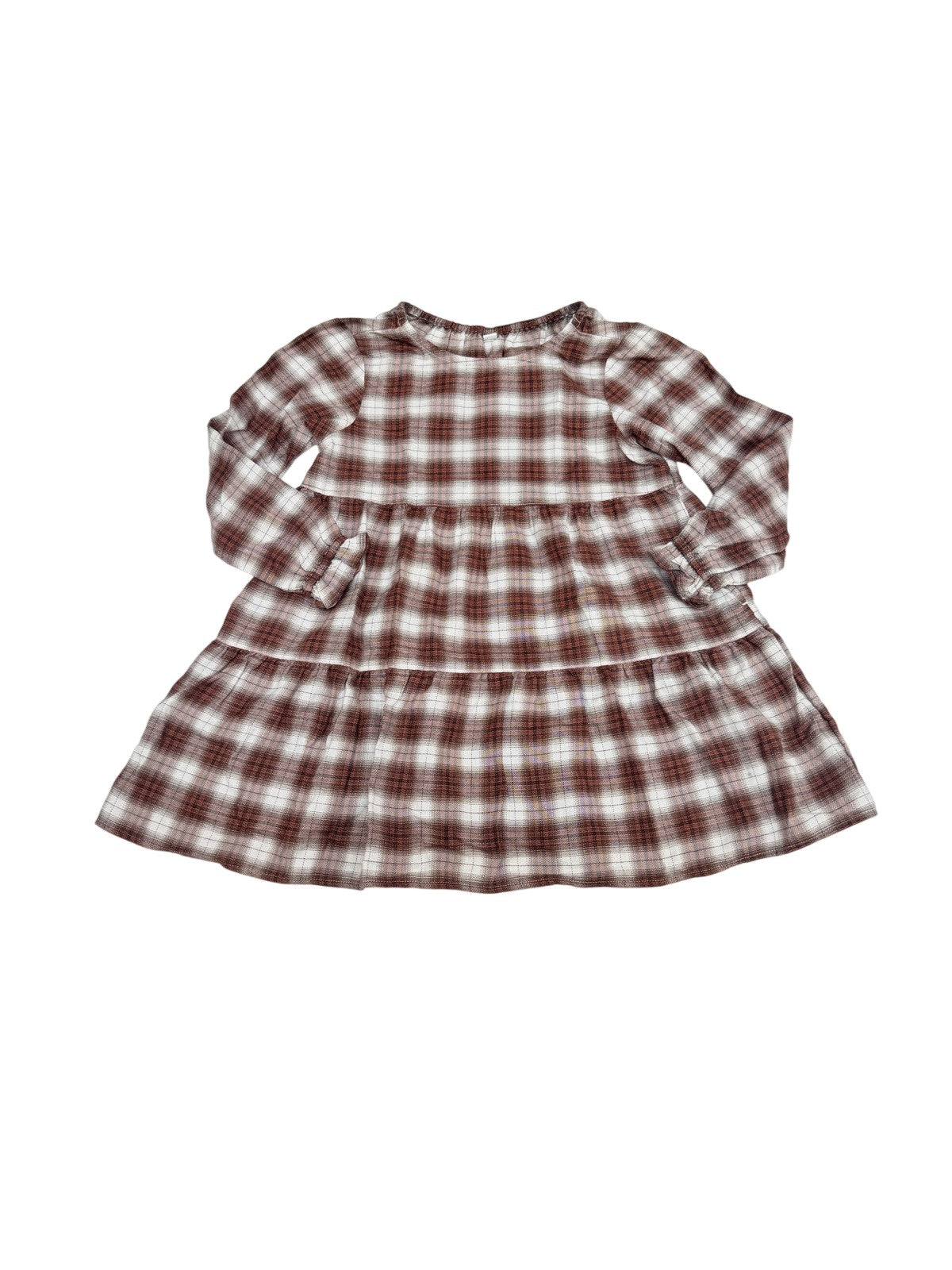 Uniqlo Kids Plaid Tiered Dress Size 4-5
