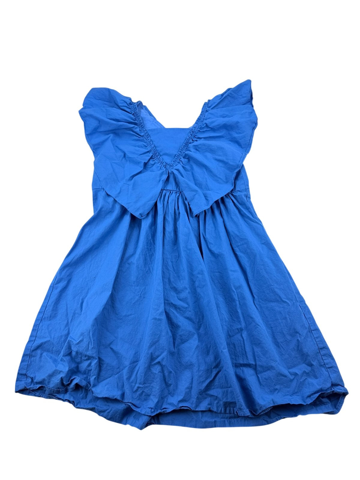 Zara Blue Ruffle Dress Size 13-14