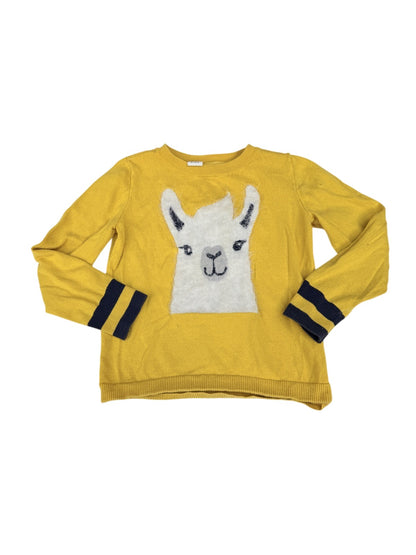 Gap Mustard Llama Sweater Size 6-7