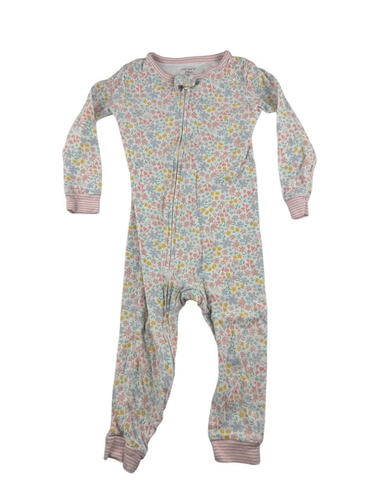 Carter's Floral Zip-Up Pajamas 24M