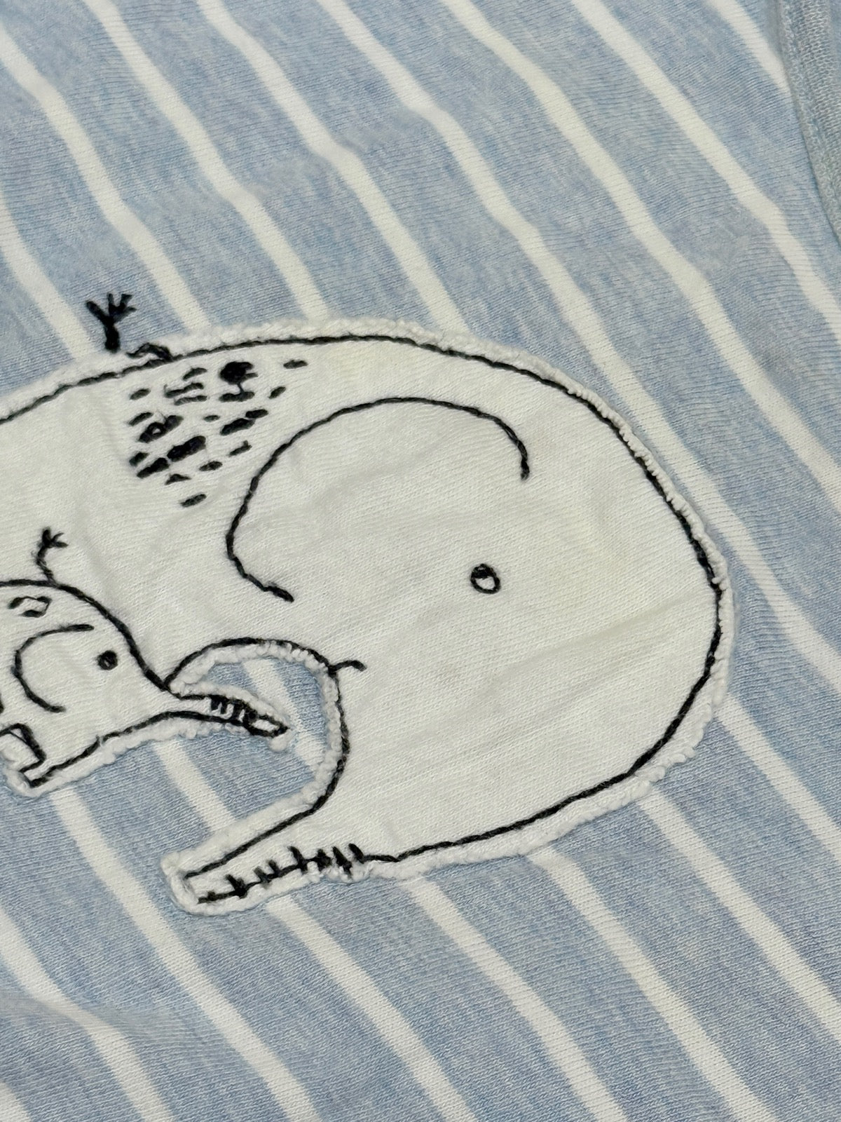 Next Baby Blue Stripe Elephant Top Newborn