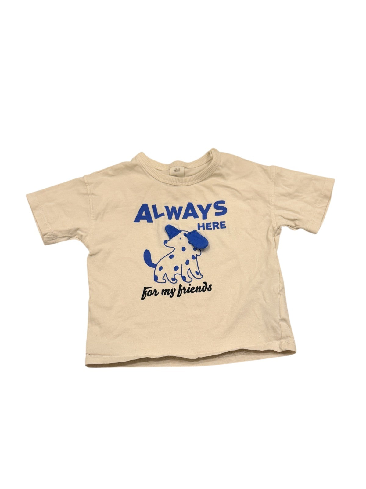 H&M Always Here Dog T-Shirt 12-18M