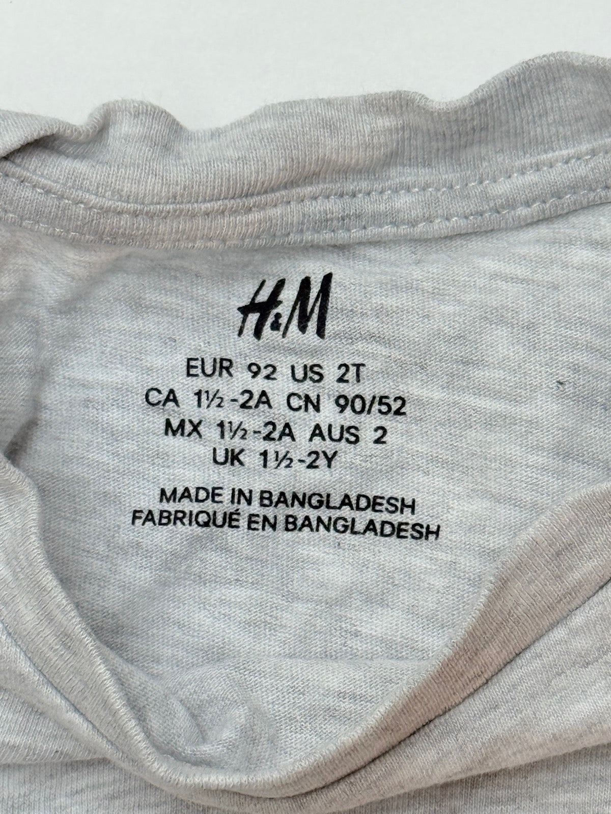 H&M Gray Long Sleeve T-Shirt 2T