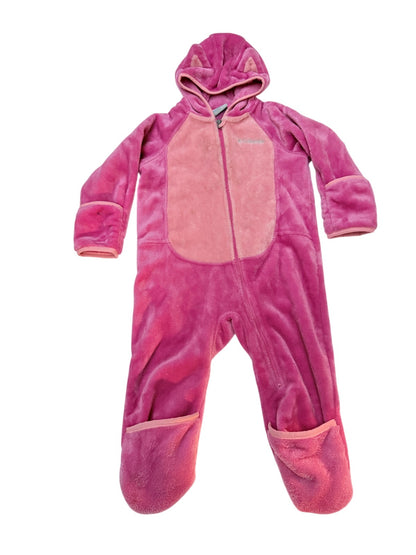 Columbia Fleece Footed Snowsuit Pink 18-24M