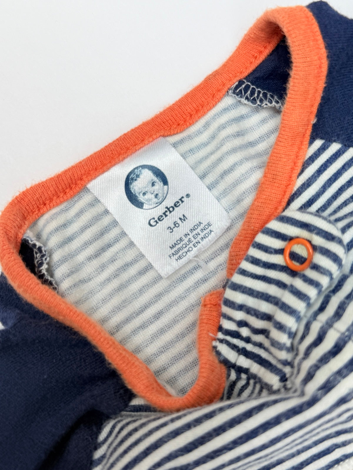 Gerber Tiger Striped Footed Sleeper 3-6M