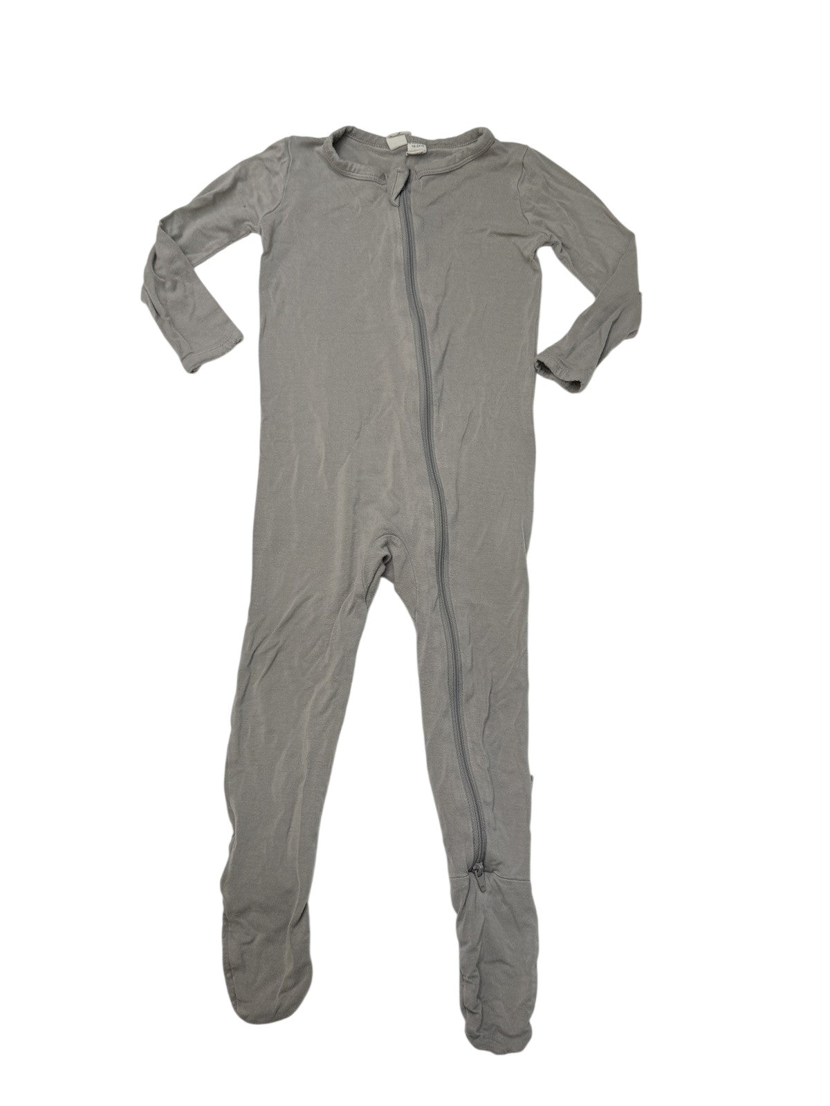 Kyte Baby Grey Zippered Footie Sleeper 18-24m