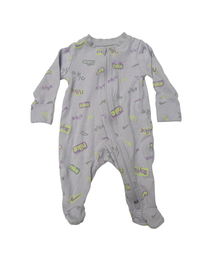 Nike Logo Print Footed Sleeper 3M