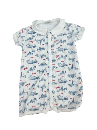Petit Bateau Paris Print Romper 18M