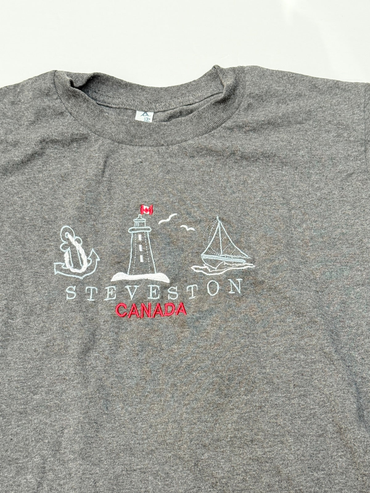 Steveston Canada Embroidered T-Shirt Youth 10-11Y