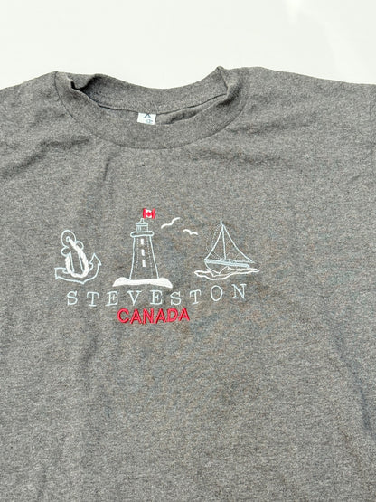 Steveston Canada Embroidered T-Shirt Youth 10-11Y