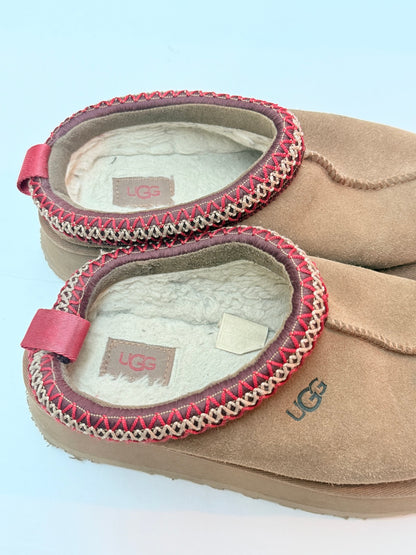 UGG Tazz Tan Suede Slipper Mules Size 6