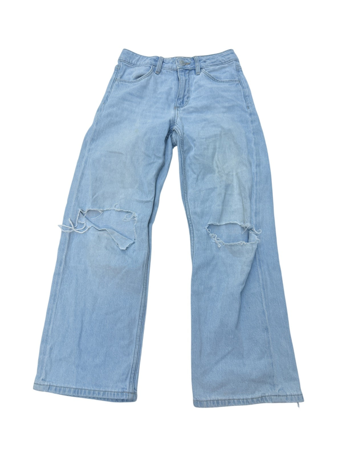 H&M Distressed Wide Leg Jeans Size 8-9Y