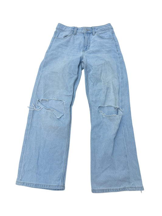 H&M Distressed Wide Leg Jeans Size 8-9Y