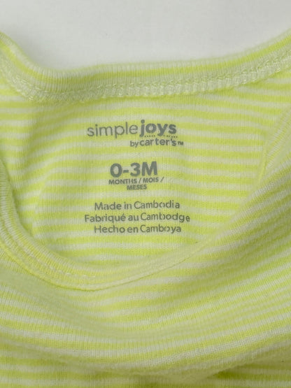 Simple Joys by Carter's Striped Bodysuit 0-3M