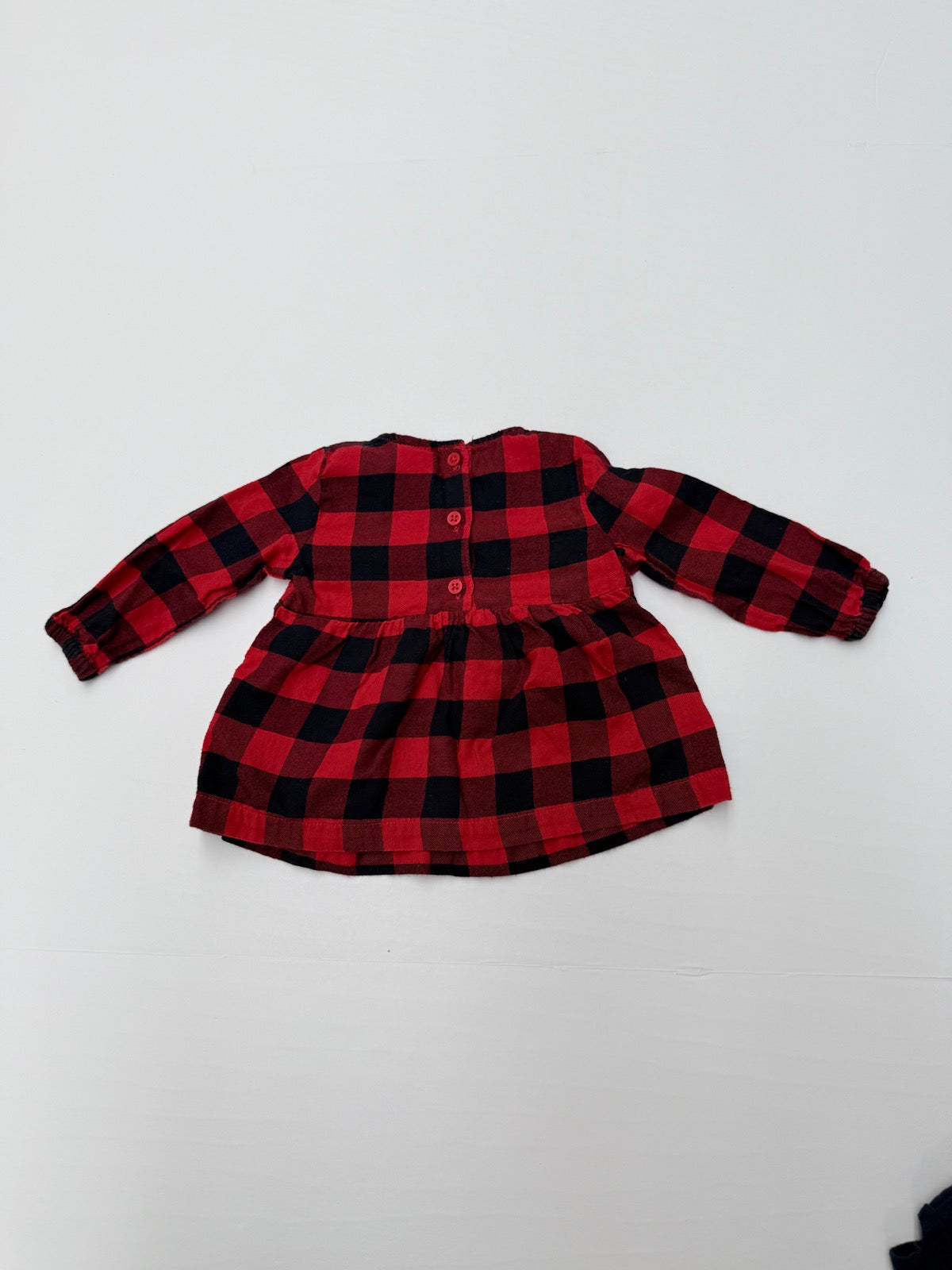 Carter's Buffalo Plaid Flannel Dress 12M