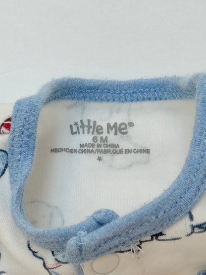 Little Me Puppy Print Sleeper 6M