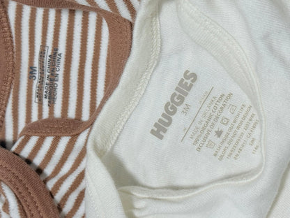 Striped & Cream Bodysuit 2-Pack 3M