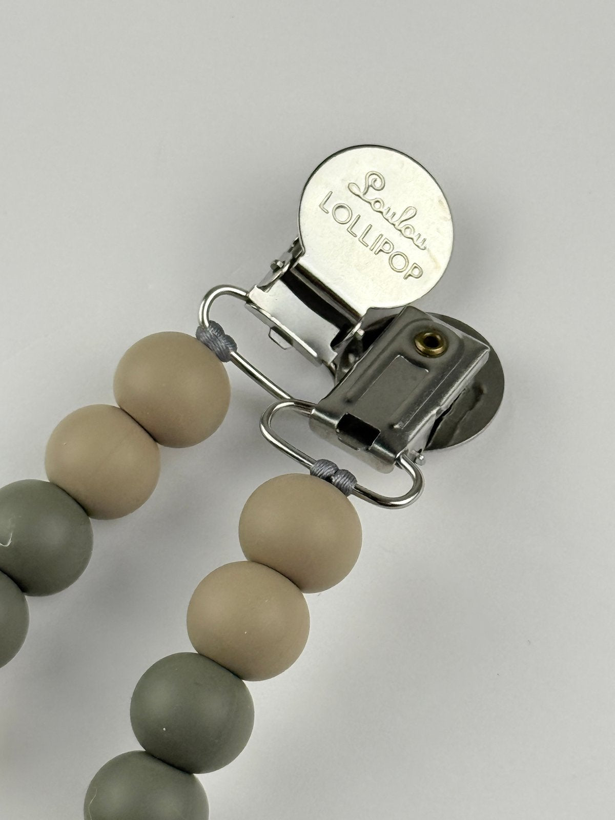 Loulou Lollipop Silicone Bead Pacifier Clip