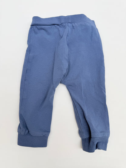Name It Blue Organic Cotton Joggers 2-4M