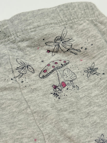 Baby Gap Gray Fairy Mushroom Leggings 6-12m
