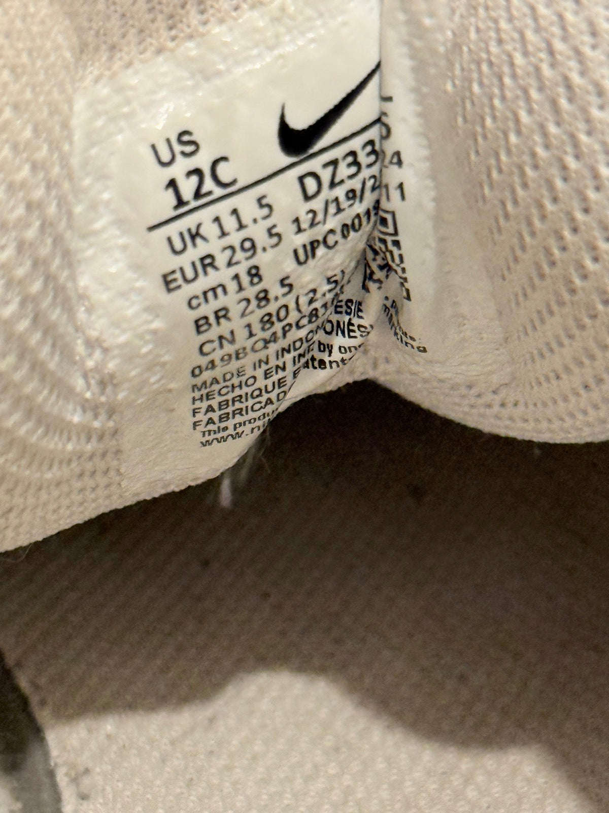 Nike Dunk High Gray Blue Kids Size 12C