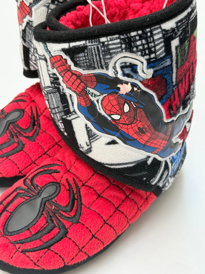 NEW - Disney Store Spider-Man Slipper Boots Size 2/3