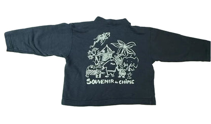 Souvenir de Chine Navy Sweatshirt Size 4