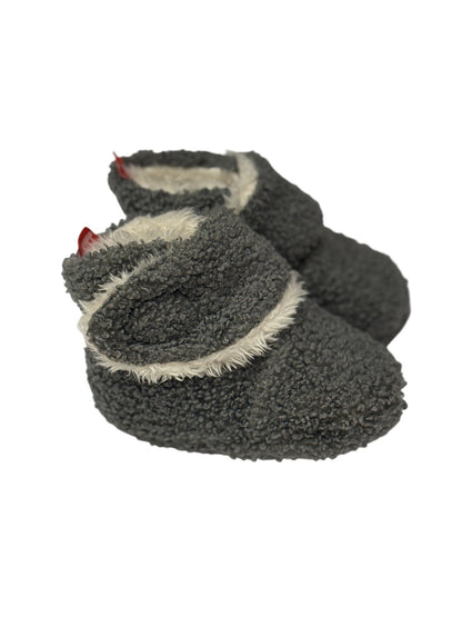 Myggpp Grey Sherpa Baby Booties