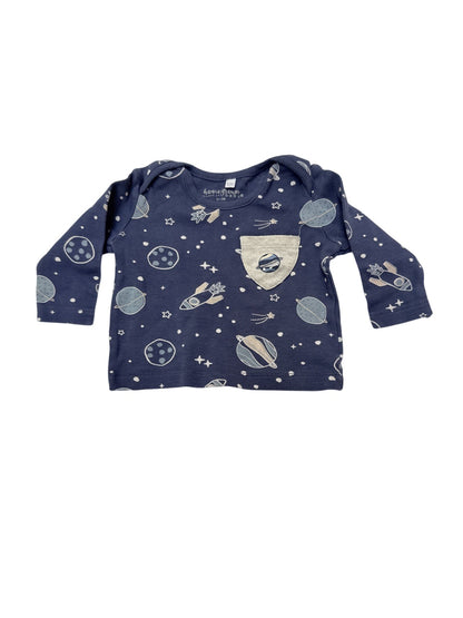 Homegrown Baby Space Print Long Sleeve Top 0-3M