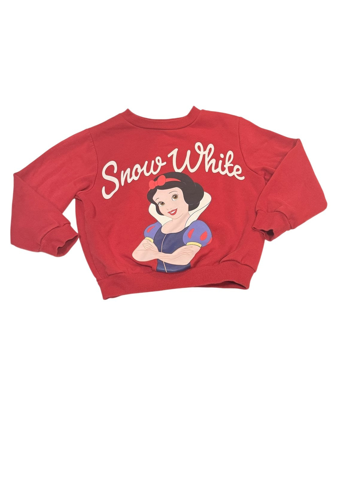 H&M Disney Snow White Red Sweatshirt Size 5T/6