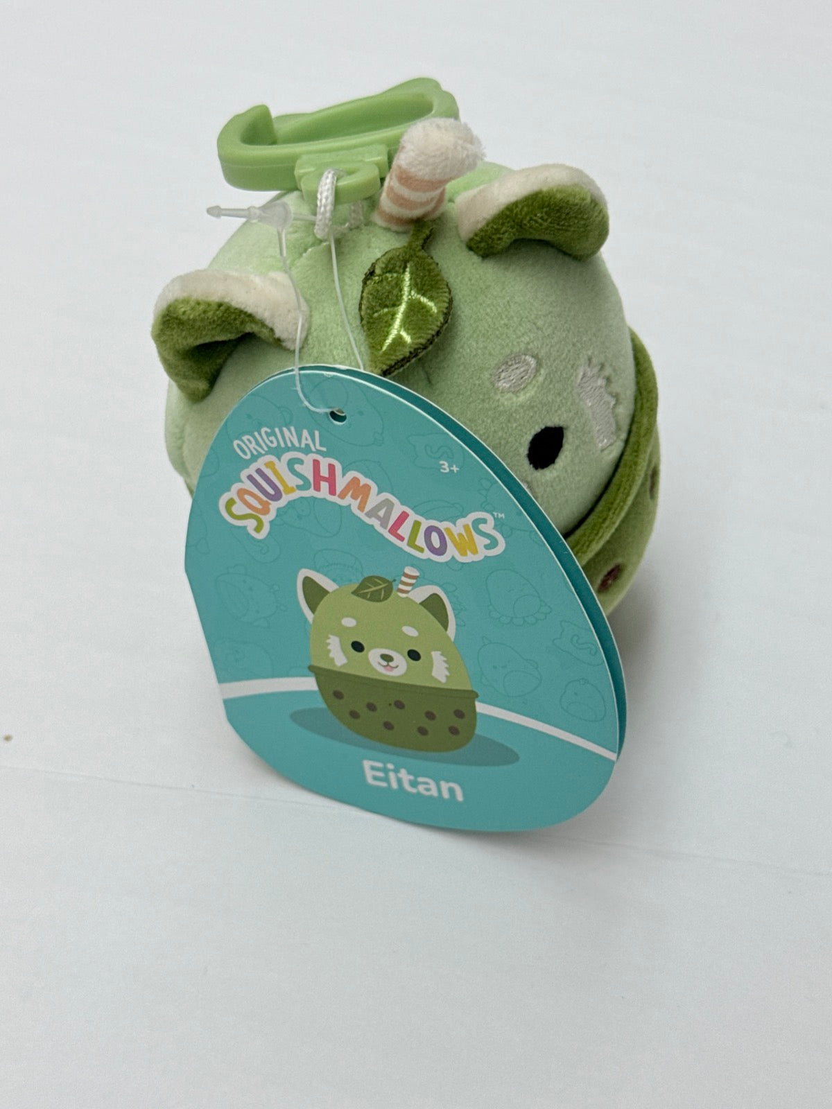 NWT - Squishmallows Eitan Red Panda Boba Clip-On Plush