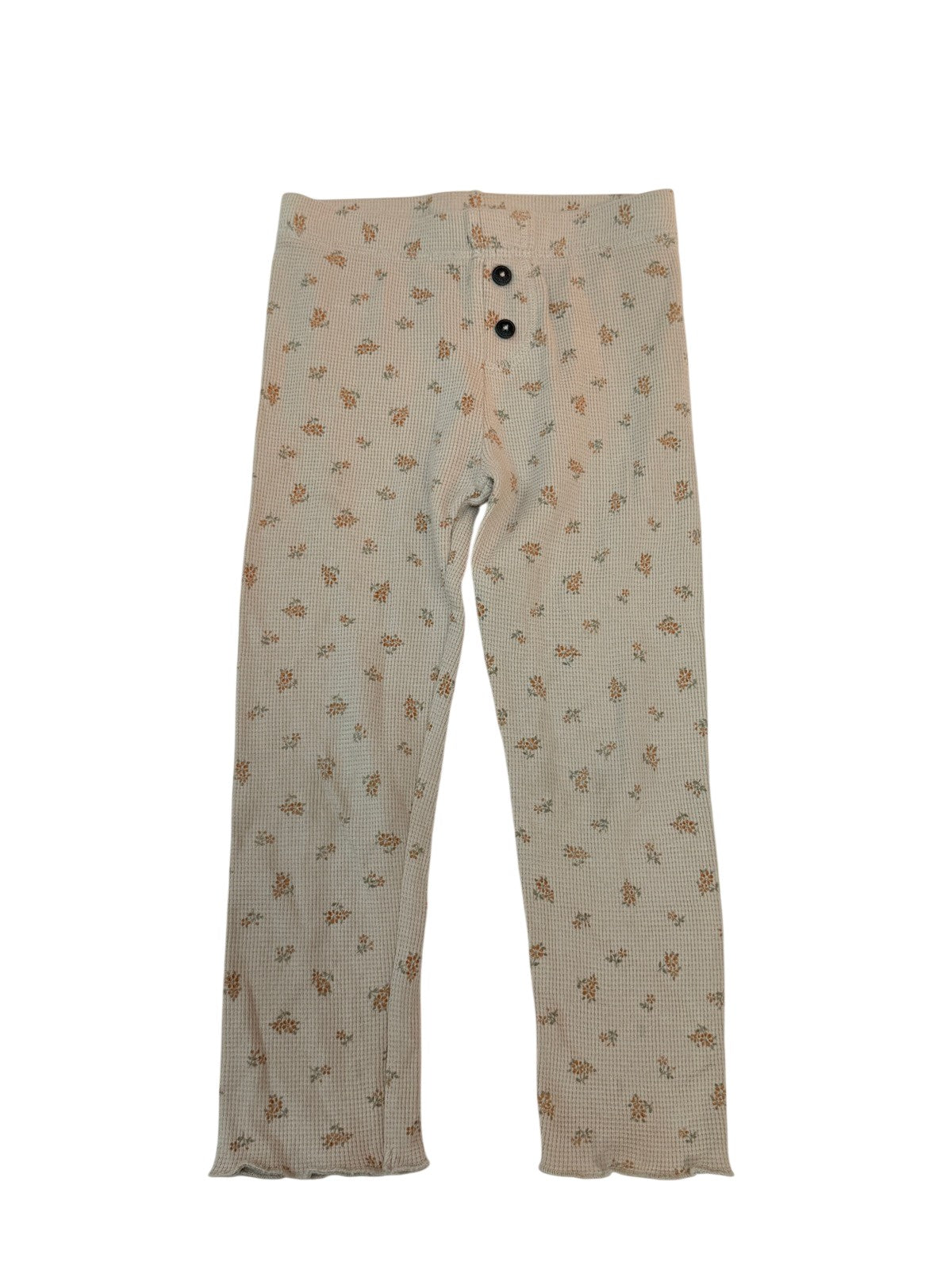 Easy Peasy Floral Waffle Knit Pants 4T