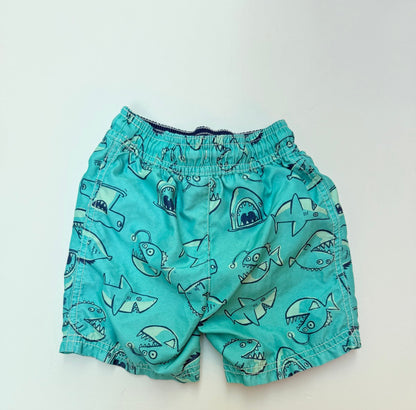 Carter's Shark Print Swim Shorts 3T