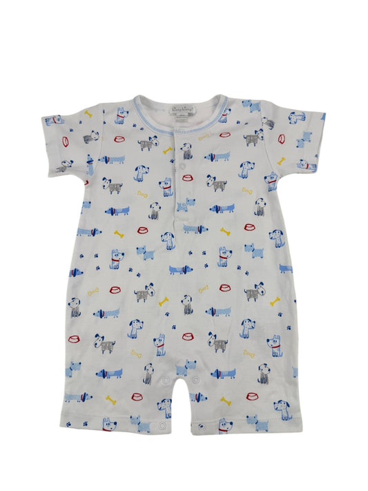 Kissy Kissy Dog Print Romper 9M
