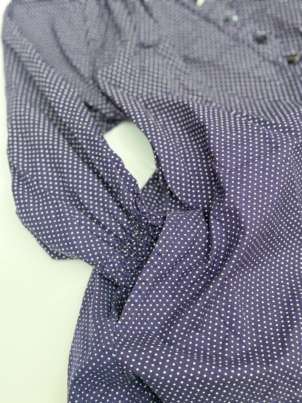 Minymo Purple Polka Dot Blouse Size 5