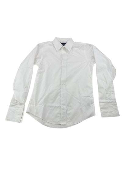 Brooks Brothers Fleece White Non-Iron Dress Shirt Size 12