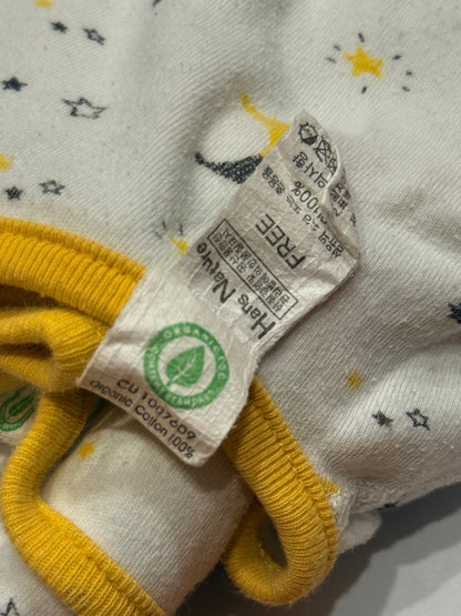Hans Nature Moon Star Wrap Top and Organic Blanket Set