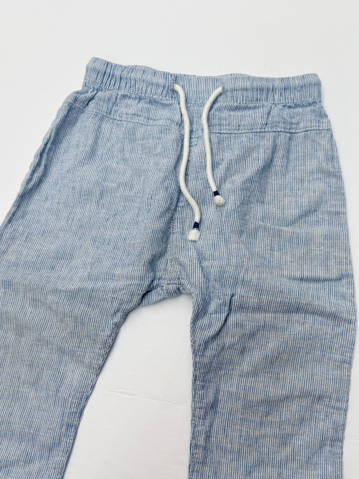 H&M Striped Linen Joggers Size 2T
