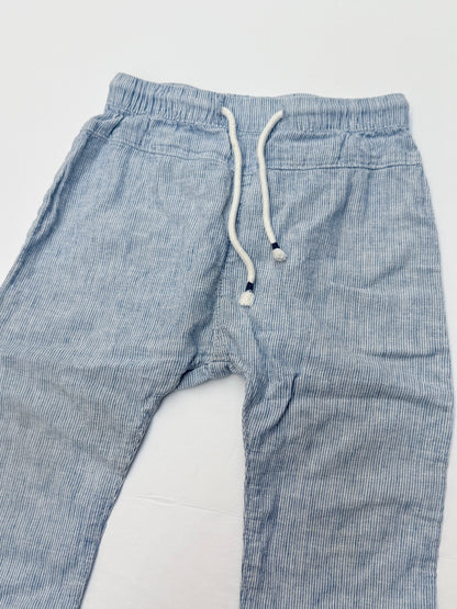 H&M Striped Linen Joggers Size 2T