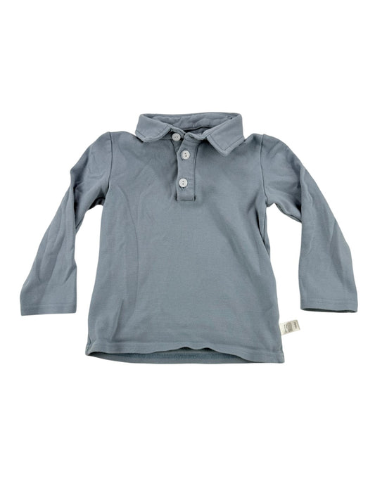 Light Blue Long Sleeve Polo Size 3T