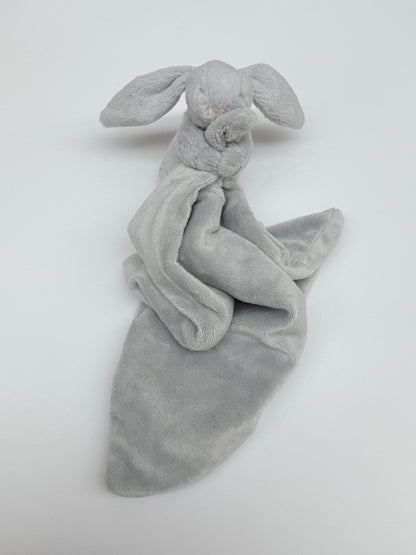 Jellycat Bashful Grey Bunny Soother Blanket