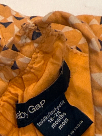 babyGap Peach Triangle Print Tank Top 18-24m